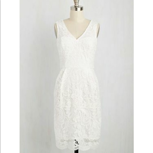 Mystic Dresses & Skirts - ModCloth/Mystic White Lace Cocktail Dress - 4